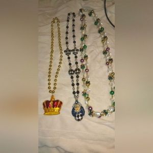 Vintage unique Mardi gras beads